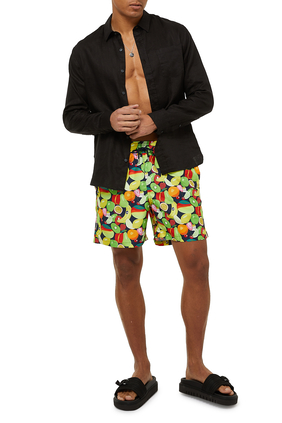 Maui Fruit Print Swim Shorts